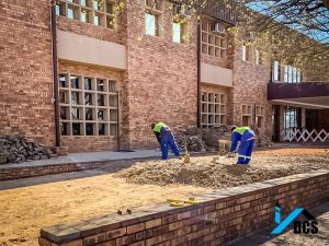 Maranatha Church builders on site