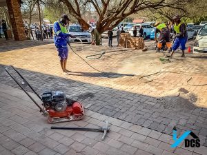 Paving at work